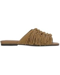 Ash - Brigitte Fringe Braided Sandals - Lyst