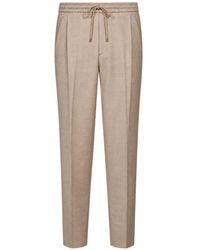 Briglia 1949 - Pantalon Wimbledon À Lien De Resserrage Et Design Plissé - Lyst