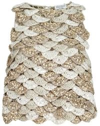 Brunello Cucinelli - Dazzling Shell Opera Top - Lyst