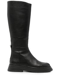 SERGIO MORETTI FIRENZE - Ridged-Sole Knee-High Boots - Lyst