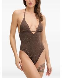 Guess - Rhinestones One-Piece Swimsuit - Lyst