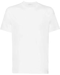 Prada - T-Shirt mit Rundhalsausschnitt - Lyst