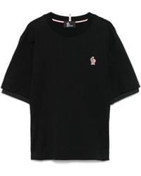Moncler - Logo Cotton T-Shirt - Lyst