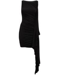 Alexander Wang - Asymmetric Ruched Mini Dress - Lyst