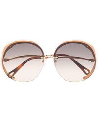 Chloé - Oversized-frame Sunglasses - Lyst