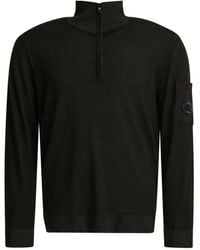 C.P. Company - Wool Zip-up Sweater - Lyst