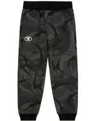 Aape By A Bathing Ape - Moonface Camouflage-Print Logo-Patch Track Pants - Lyst