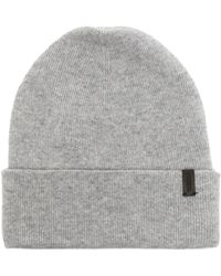 Vince Ribbed-knit Cashmere Beanie - Gray