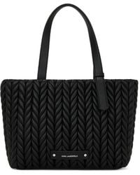 Karl Lagerfeld - Mittelgroßer K/Weave Tote Bag - Lyst