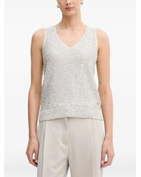 Joseph Ribkoff - Sequin V-Neck Top - Lyst