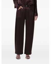 Citizens of Humanity - Brynn Hammered-Satin Trousers - Lyst