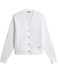Woolrich - Cardigan Côtelé À Col V - Lyst