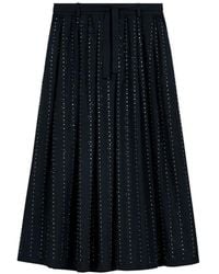 Maje - Embellished A-Line Midi Skirt - Lyst
