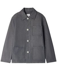 Sandro - Denim-Effect Worker Jacket - Lyst