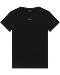 ARMANI EXCHANGE - Round-Neck Logo T-Shirt - Lyst