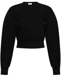 Saint Laurent - Long-sleeve Cotton Sweatshirt - Lyst