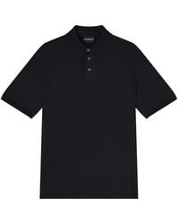 Emporio Armani - Textured Polo Shirt - Lyst