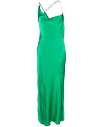 Loulou X Ruera Crystal-strap Maxi Dress - Green