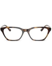 Vogue Eyewear - Cat-Eye Tortoiseshell-Effect Glasses - Lyst