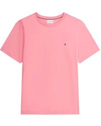 Tommy Hilfiger - Flag-Embroidery Crew-Neck T-Shirt - Lyst