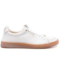 Moma - Metallic-Sheen Leather Sneakers - Lyst