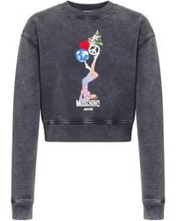 Moschino - Graphic-Print Crew-Neck Sweatshirt - Lyst