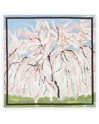 Stine Goya - Cherry-Blossom-Print Square Scarf - Lyst