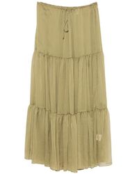 Arcina Ori - Sabrina Tiered Maxi Skirt - Lyst