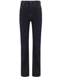 Saint Laurent - 90S Logo-Patch Jeans - Lyst