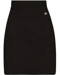 Dolce & Gabbana - Viscose Mini Skirt - Lyst