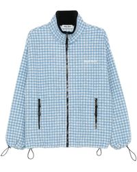 Miu Miu - Check Zip-Up Jacket - Lyst