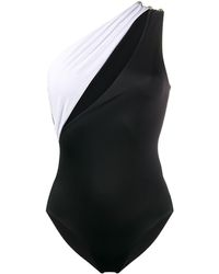 Balmain Asymmetrisch Badpak - Zwart