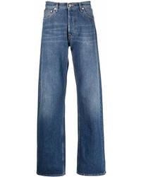 Alexander McQueen - Wide-leg Japanese Denim Jeans - Lyst