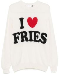 Joshua Sanders - Pullover Mit Intarsien-Slogan - Lyst