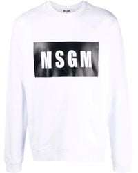 MSGM - Logo Sweatshirt - Lyst