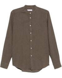 Manuel Ritz - Collared Cotton Linen Shirt - Lyst