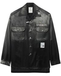 Maison Mihara Yasuhiro - Hemd Mit Logo-Patch - Lyst