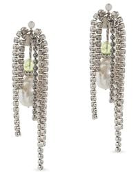 Dries Van Noten - Strass-Embellished Drop Earrings - Lyst