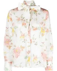 Zimmermann - Blusa con estampado floral - Lyst