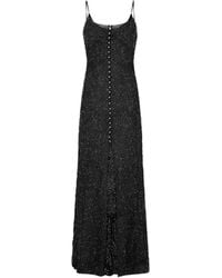 Rabanne - Vestido Con Perlas Bordadas - Lyst