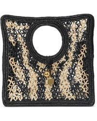 Jacquemus - Small The Spiaggia Raffia Tote Bag - Lyst