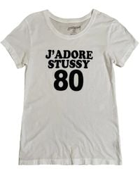 Stussy - T-Shirt Con Stampa Lettere - Lyst