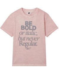 Izzue - Lettering-Print T-Shirt - Lyst