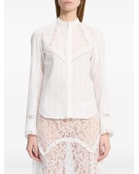 Ann Demeulemeester - Storma Lace-Trim Shirt - Lyst
