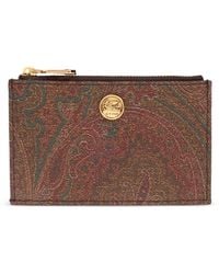 Etro - Portacarte Con Stampa Paisley - Lyst