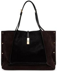 Pollini - Austin Stud-Embellished Calf-Hair Tote Bag - Lyst