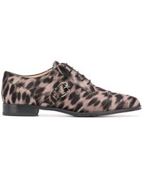 Tod's - Oxford-Schuhe mit Leoparden-Print - Lyst