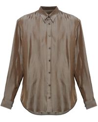 Giorgio Armani - Chemise À Motif De Chevrons - Lyst