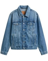 GANT - Denim Truckerjack - Lyst
