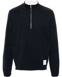 Thom Browne - Loopback 4-Bar Half-Zip Pullover - Lyst